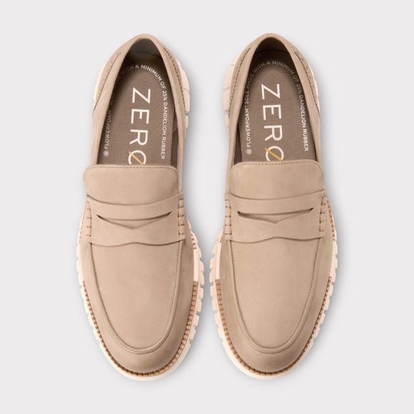 Mens Cole Haan Zerogrand Remastered Penny Loafer, Dark Latte Nubuck. C40538